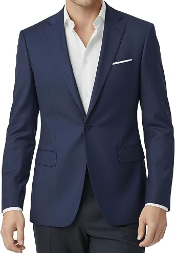 Mens Blazer Smart Casual Slim Fit Suit Lightweight Jacket Sports Coat | Breathable Fabric,Wrinkle Resistant,Blazer UK,Real Pockets,Single Button,Light Shoulder padding,Business,Wedding,Travel
