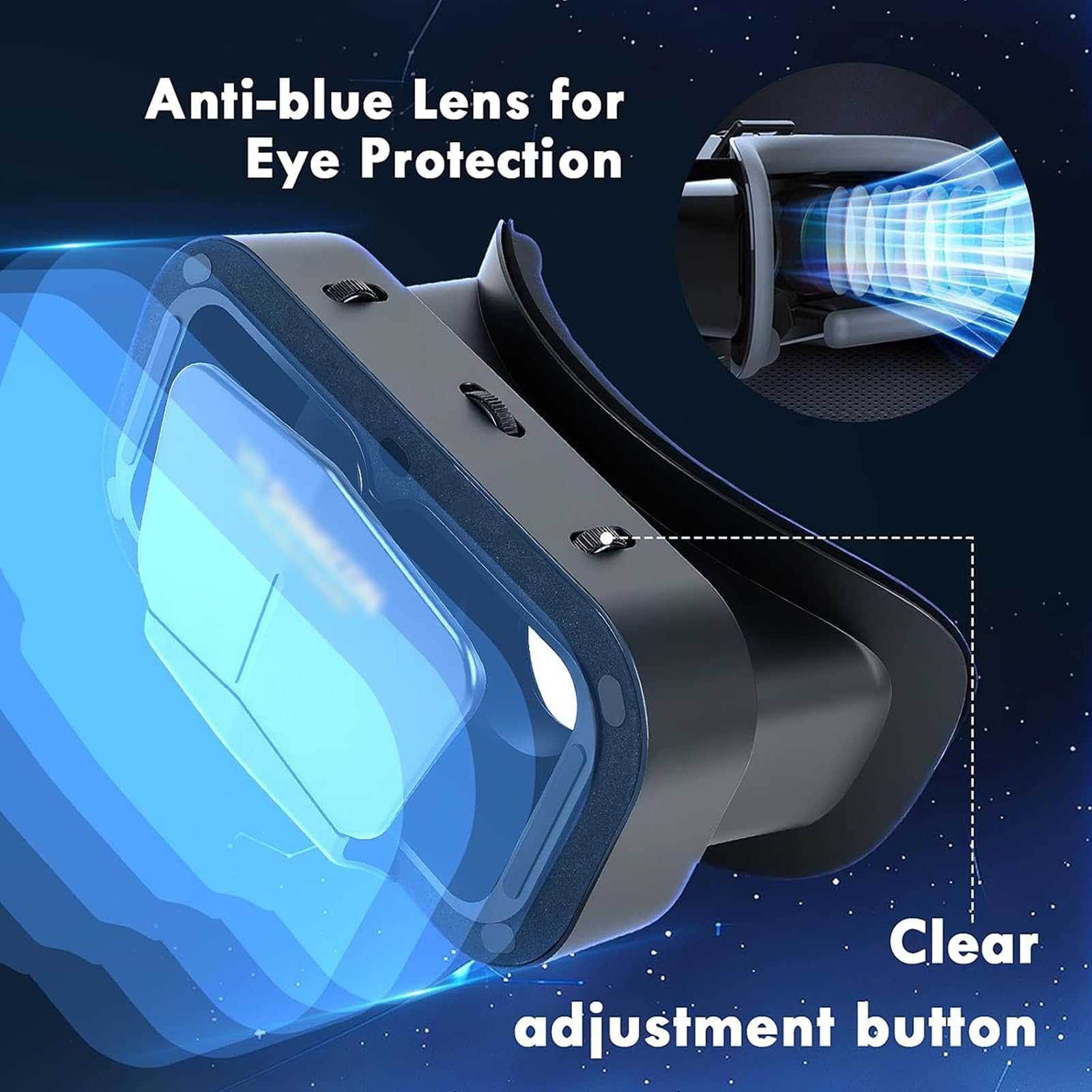 Visore VR 3D Per Smartphone, Con Lenti HD, Compatibile Con IOS E Android 4.7-6.8 Pollici