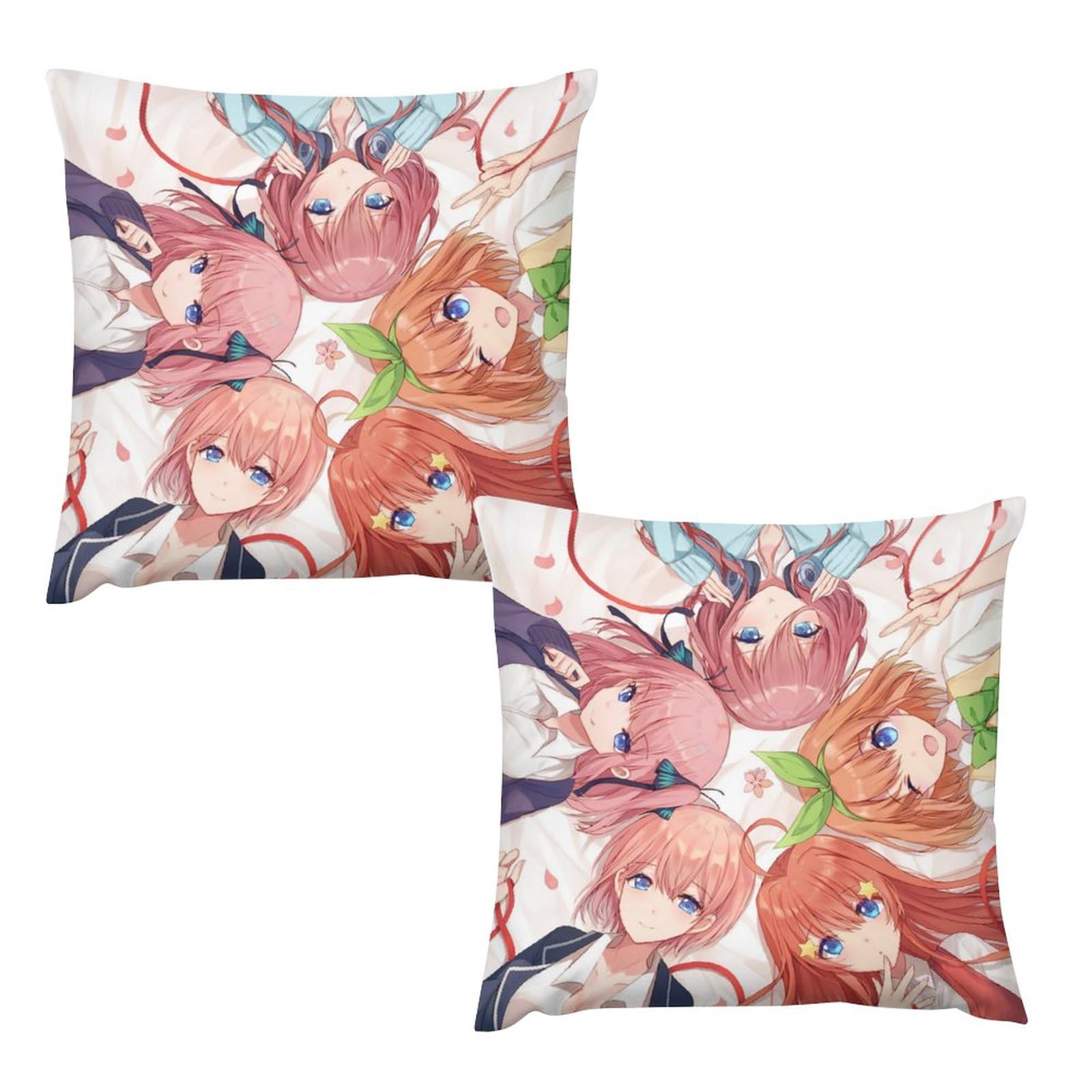 Amazon.co.jp: 抱き枕カバー 2枚セット 五等分の花嫁 中野一花 二乃 三