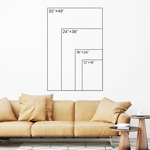 Miniatura 6 de SIGNFORD Lienzo impreso para pared, tapiz de flores Art Deco de los años 20, ilustraciones de naturaleza silvestre, estampado botánico floral, arte