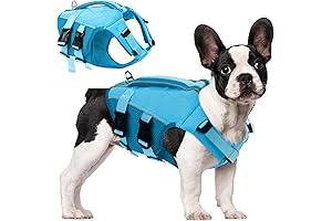 ASENKU Dog Life Jacket with Rescue Handle