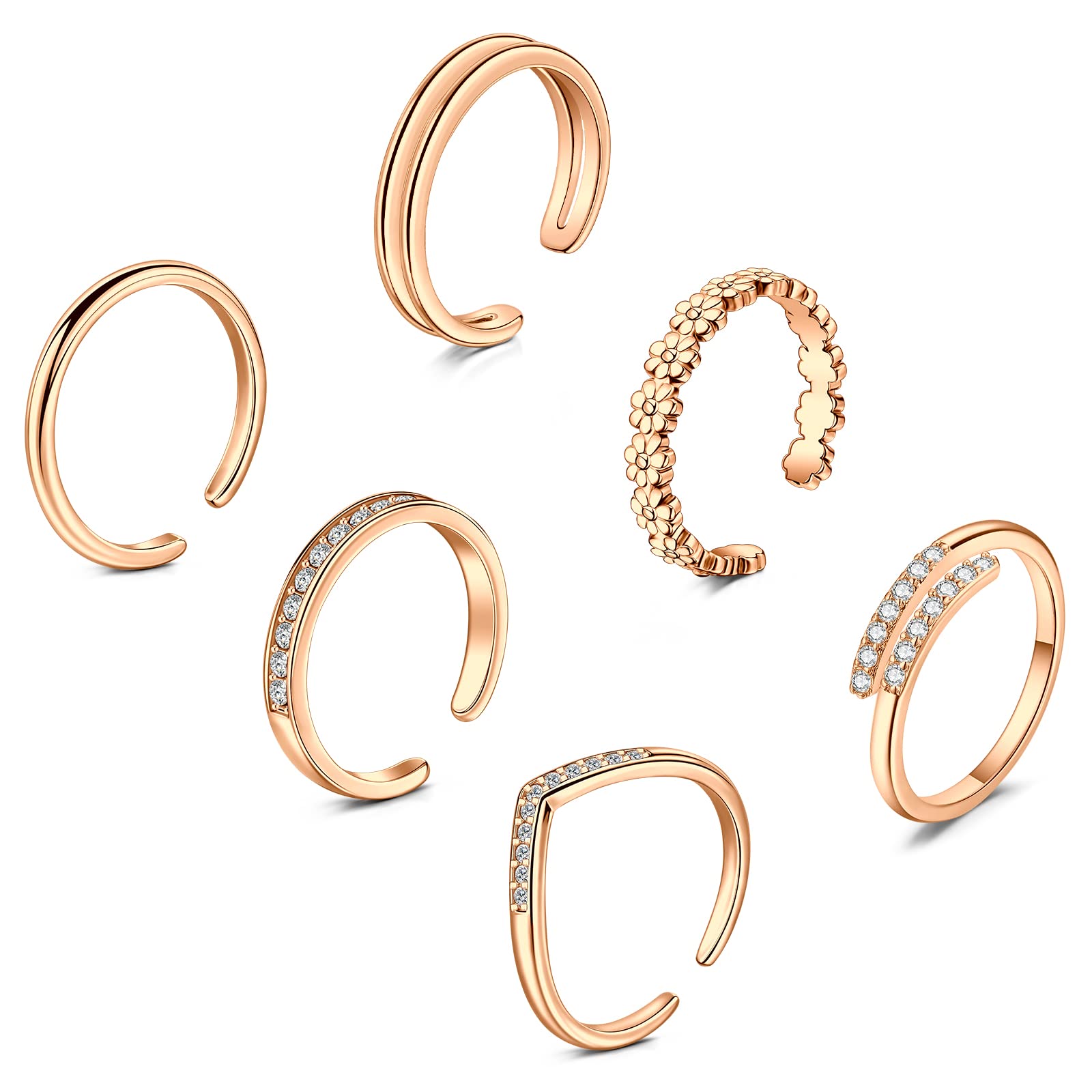 ZolureStainless Steel Toe Rings and Anklets for Women