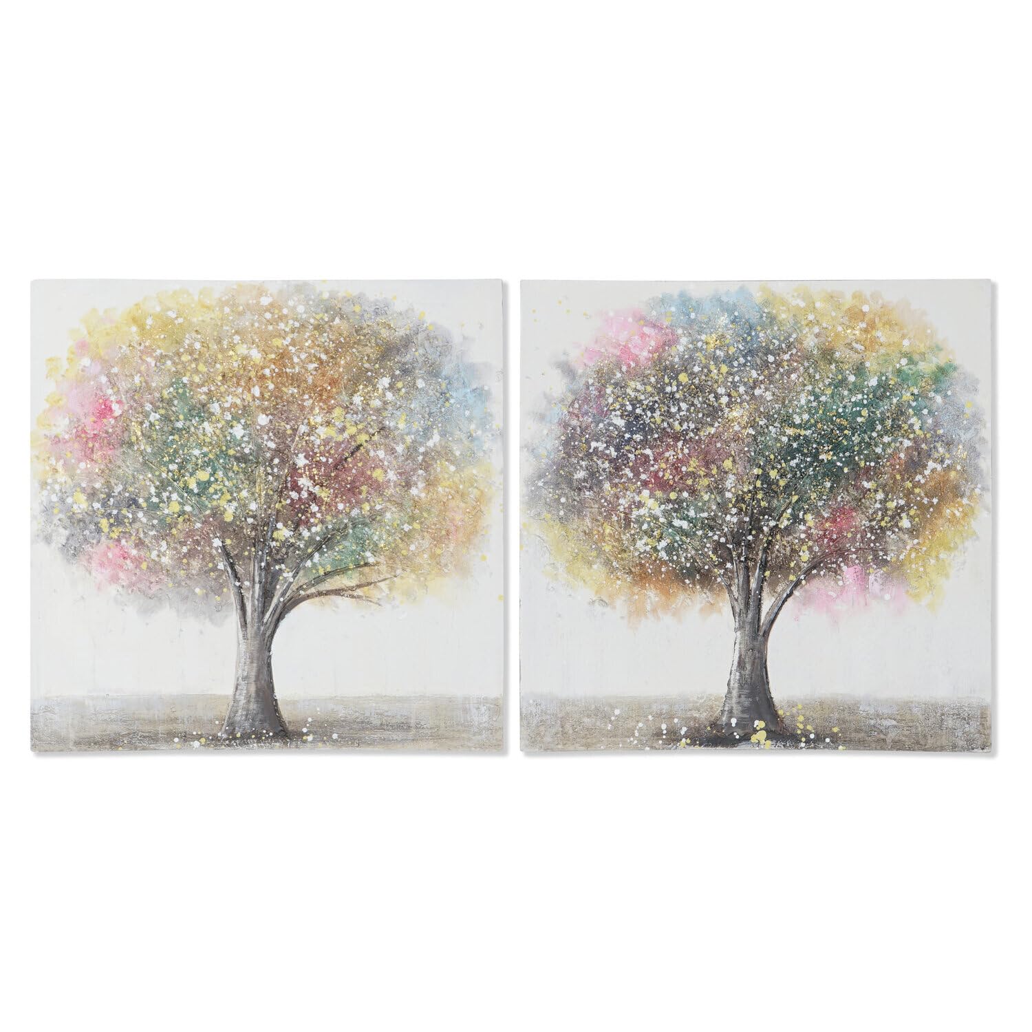 Cuadro lienzo MDF 60x60 cm arbre pour décoration murale moderne