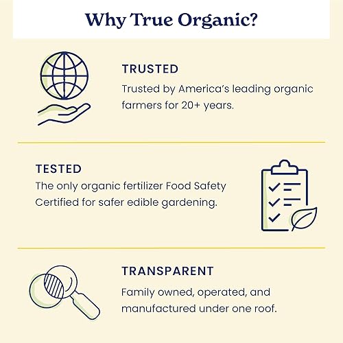 Miniatura 7 de True Organic Fertilizante granular de alimentos para árboles frutales y nueces, 12 libras, CDFA, OMRI Listado para jardinería orgánica NPK 5-4-6