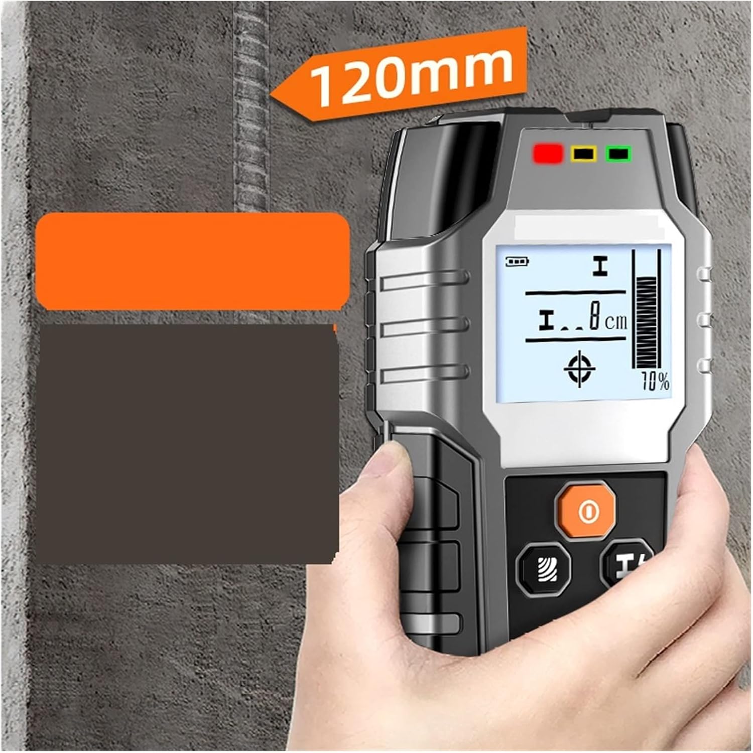 Stud Finder Wall Scanner, Wall Detection Instrument Wire Dark Line Metal Load Scanner Steel Bar Concrete,stud finder(Wood-metal)