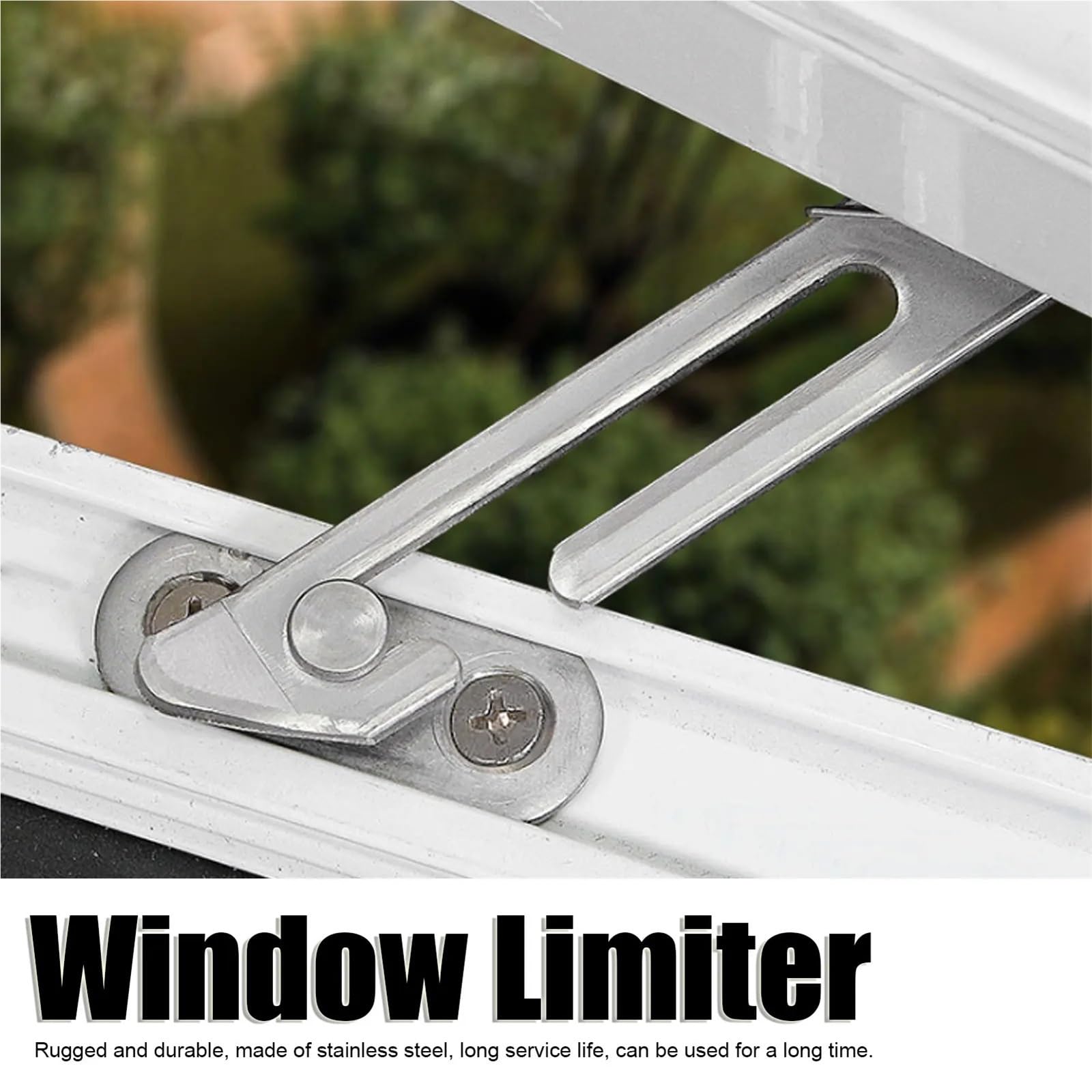 6 uds limitador de ventana acero inoxidable tapón abatible corredera bloqueo seguridad for niños accesorios captura para Ventanas