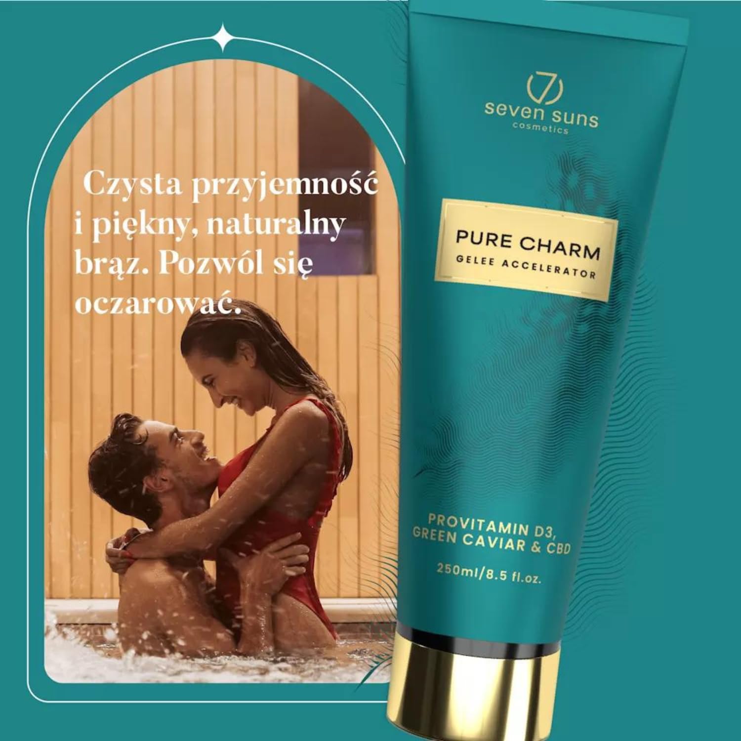 Pure Charm Bräunungsbeschleuniger Gel, 250ml Feuchtigkeitsspendende Formel