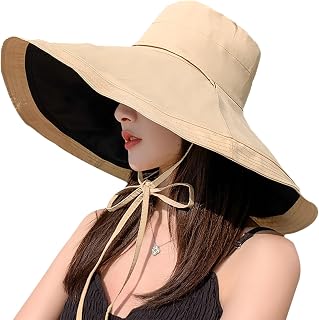 Women Sun Hat Wide Brim Sun Visor UV Protection Bucket Hat Breathable Summer Beach Hats Floppy Hats Fishing Gardening