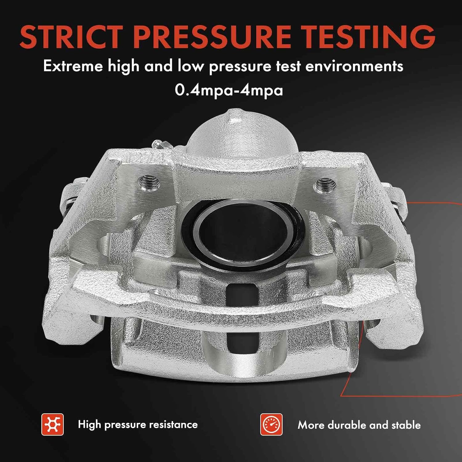 A-Premium Disc Brake Caliper Assembly with Bracket Compatible with Jaguar X-Type 2002-2008 - Front Driver and Passenger Side, 2-PC Set
