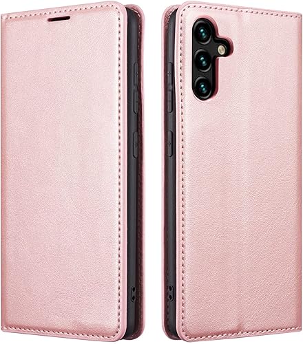 EYZUTAK Funda de cuero PU premium para Samsung Galaxy A14 5G, cierre magnético, funda protectora con función atril, ranura para efectivo, a prueba