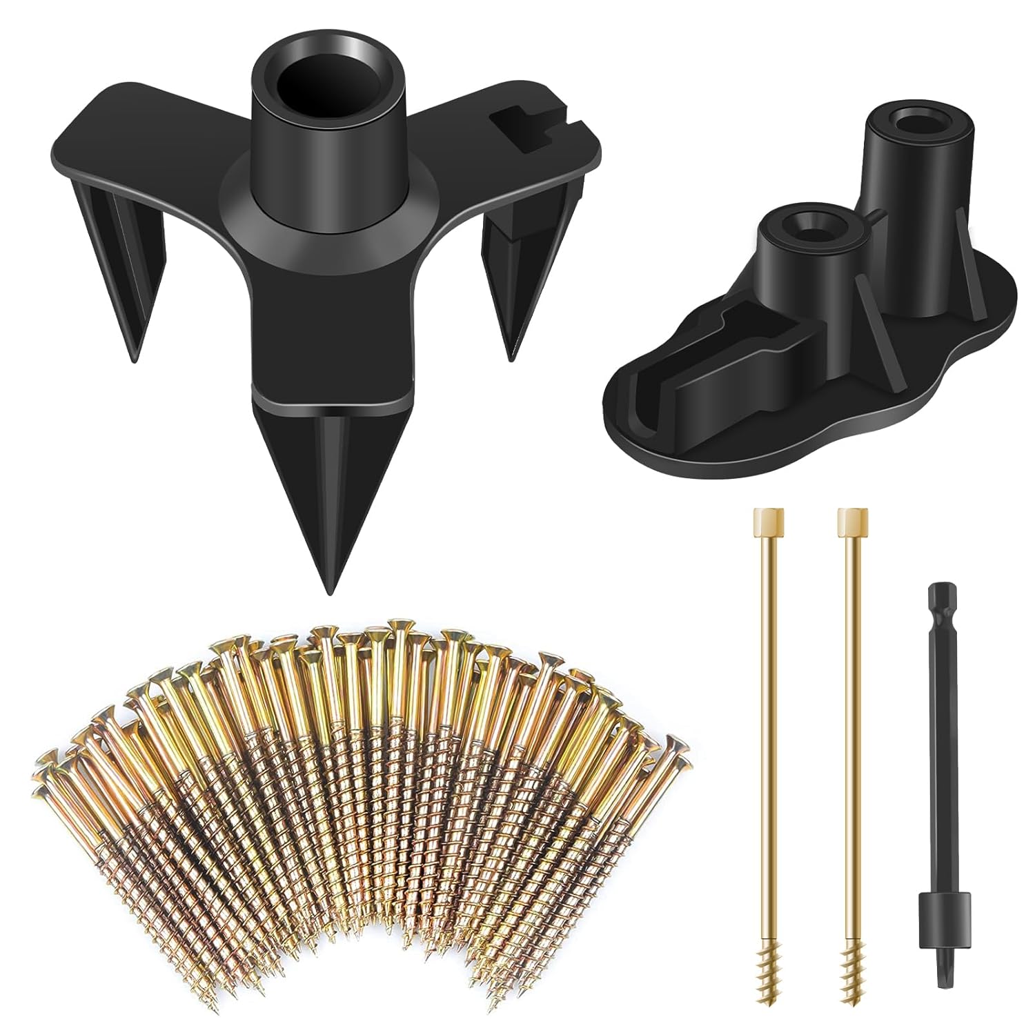 Squeaky Floor Repair Kit, Floor Fix Screws Kit for Most Wood Floors, Eliminate Squeaky Noise Under Carpeted Floors, Hardwood, Vinyl, and Linoleum Floors, Contains 5 Tools and 250 Screws