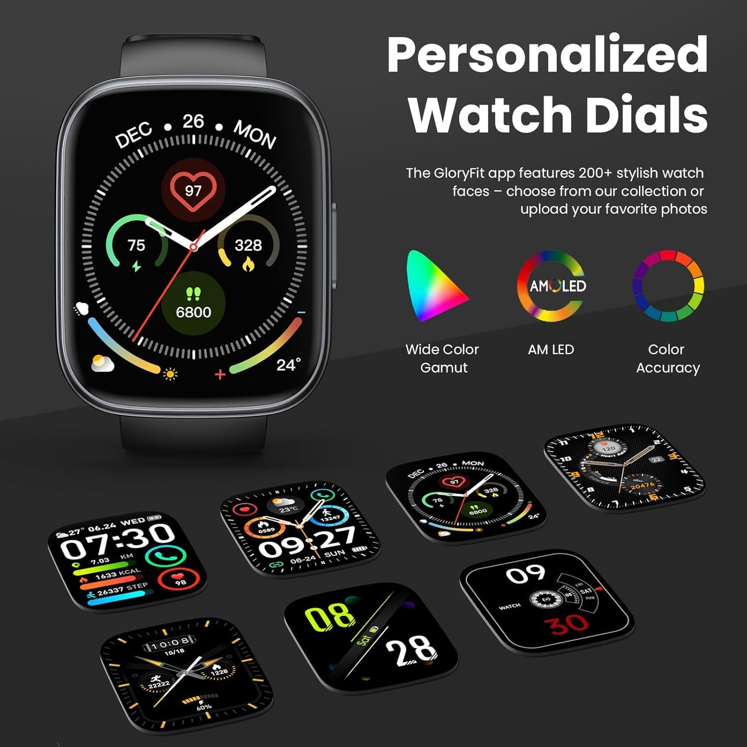 Smartwatch Uomo Donna Chiamate Bluetooth, Orologio Smart Watch con Display LCD 1.95", Contapassi/Sonno/Cardiofrequenzimetro, Impermeabil IP68 112 modalità Fitness, Fitness Tracker per Android iOS