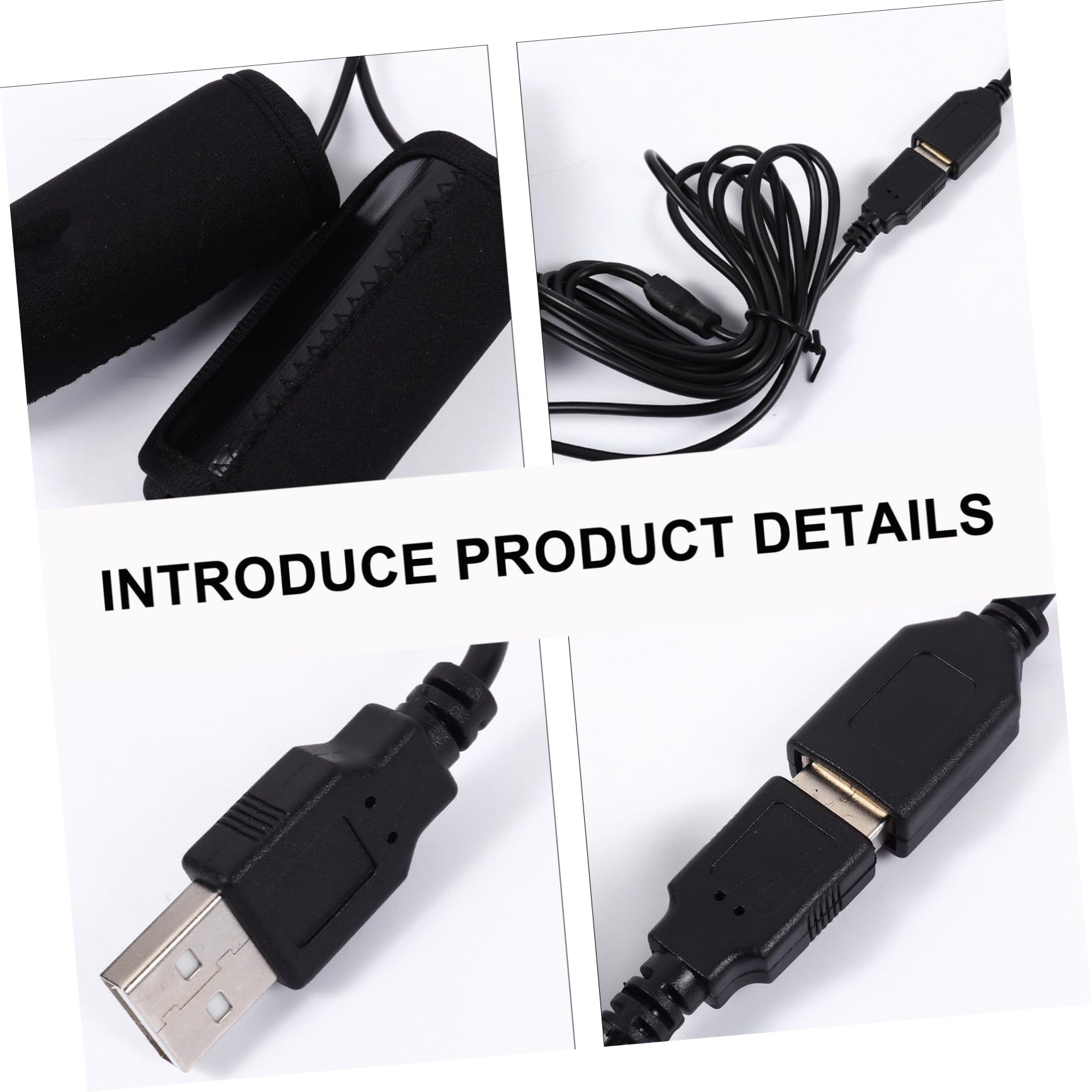 BESTonZON Motorradgriffheizung Beheizter Lenkereinsatz Thermoabdeckung Handwärmer Für Lenker Pads Mit Usb Temperaturregelung Winterhandschutz