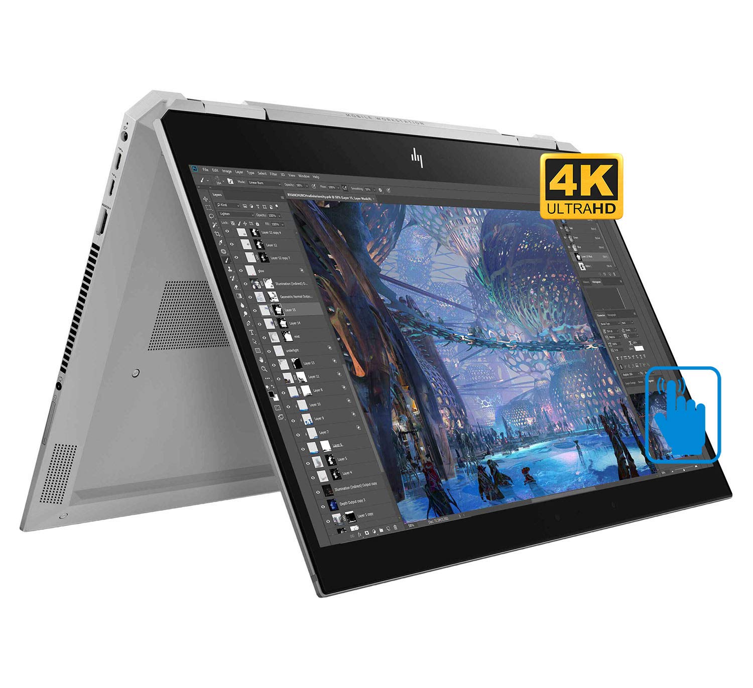 HP ZBook Studio x360 G5 Laptop-2-in-1 (Intel i7-8750H 6-Core