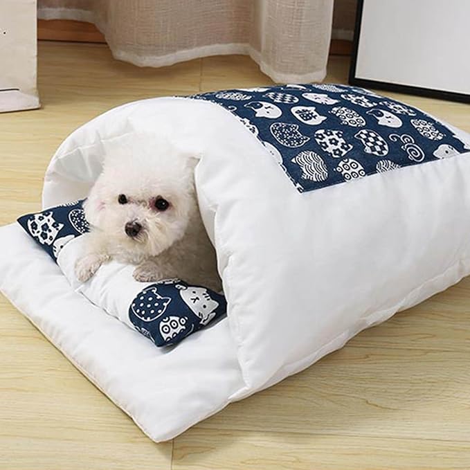 Cama Cueva para Perro Pequeño Grande con Almohada Lavable miniatura 7