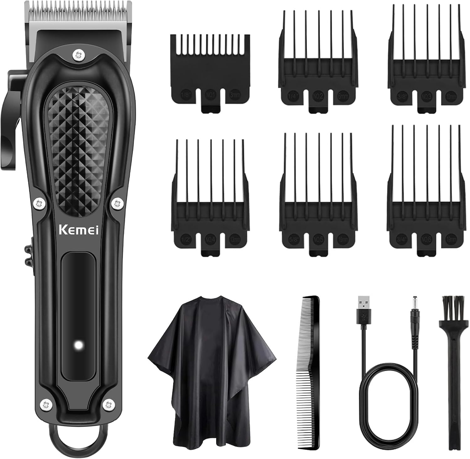 KEMEI Professionele Elektrische Kapper Clippers, Draadloze Oplaadbare Tondeuse Voor Mannen Kapsel, KM-1071