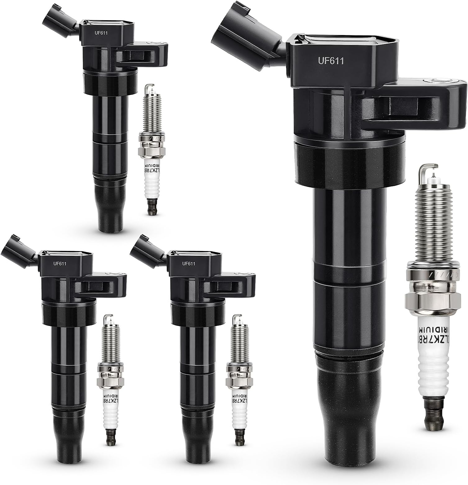 UF611 Ignition Coil & XP6203 Double Iridium Spark Plug