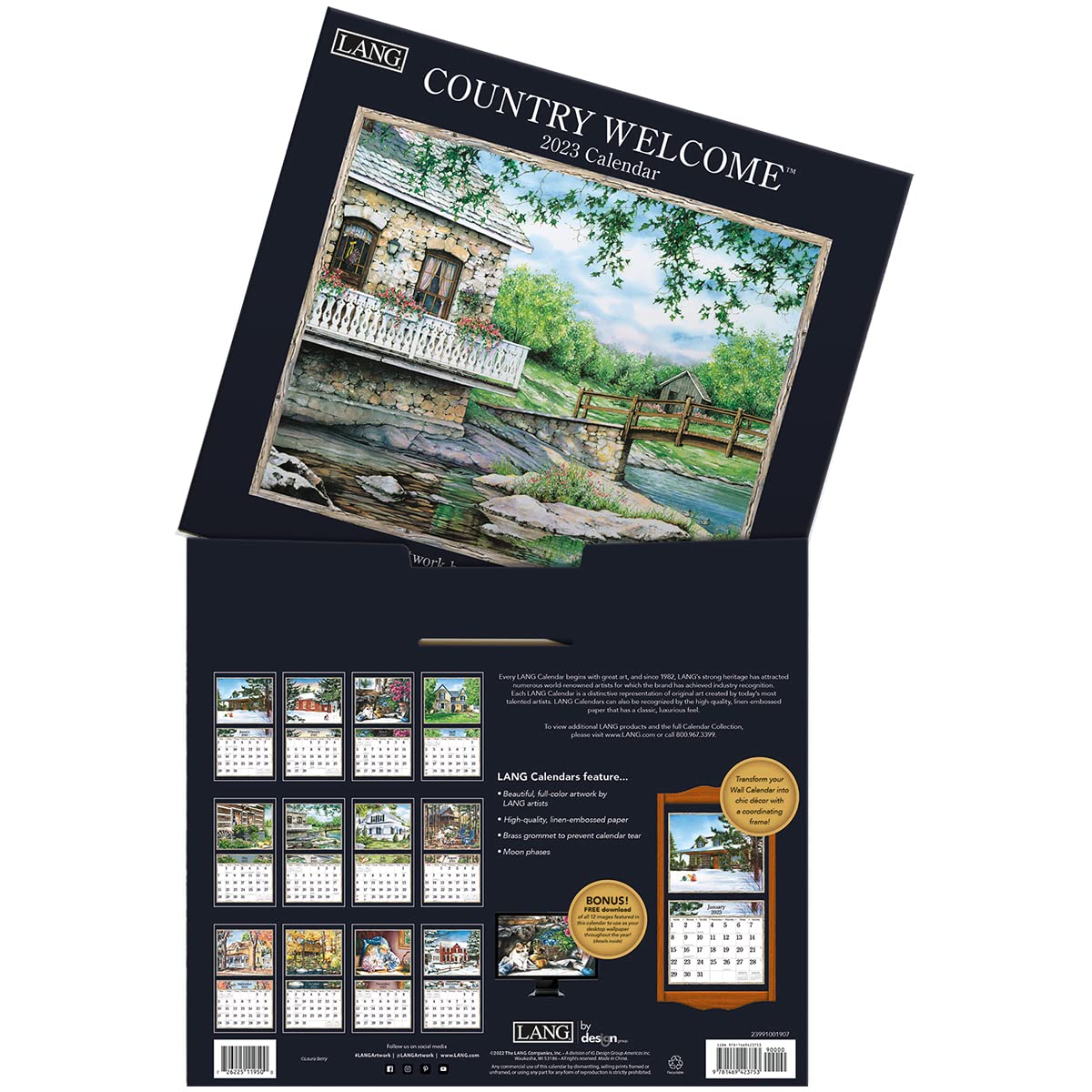 Amazon.com: LANG COUNTRY WELCOME 2023 WALL CALENDAR : Everything Else