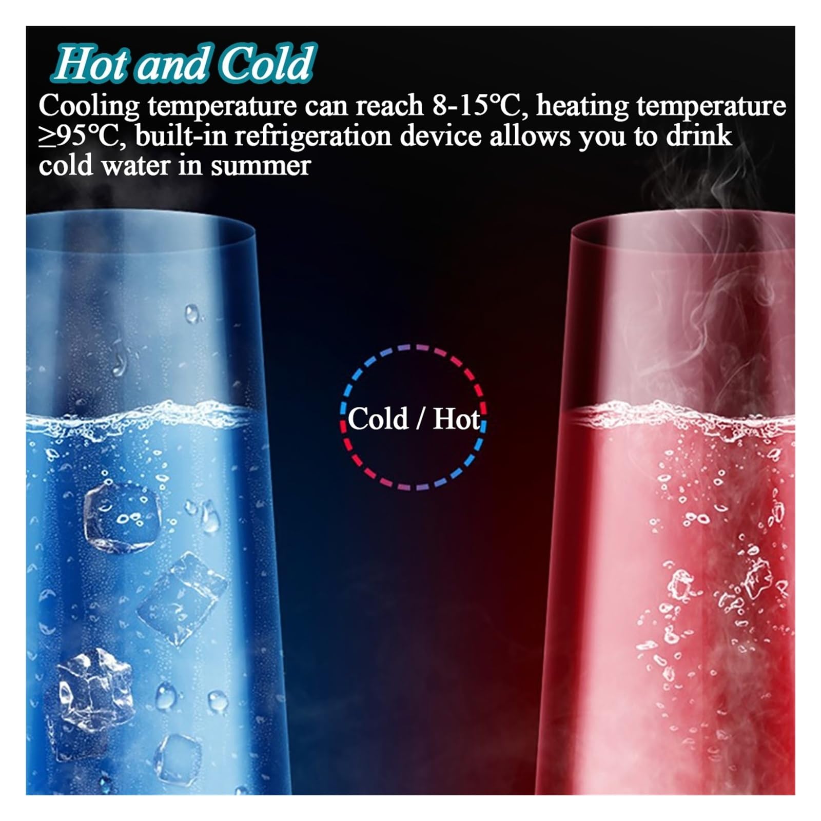 Dozownik wody, chłodnica stojąca z 3 ustawieniami temperatury, dozownik ciepłej wody do domu, biura, kuchni, salonu, hotelu, recepcji