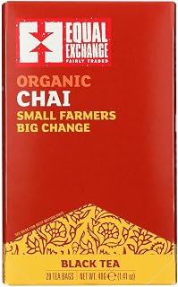 Chai Tea Organic 20 Bags (Case of 6)
