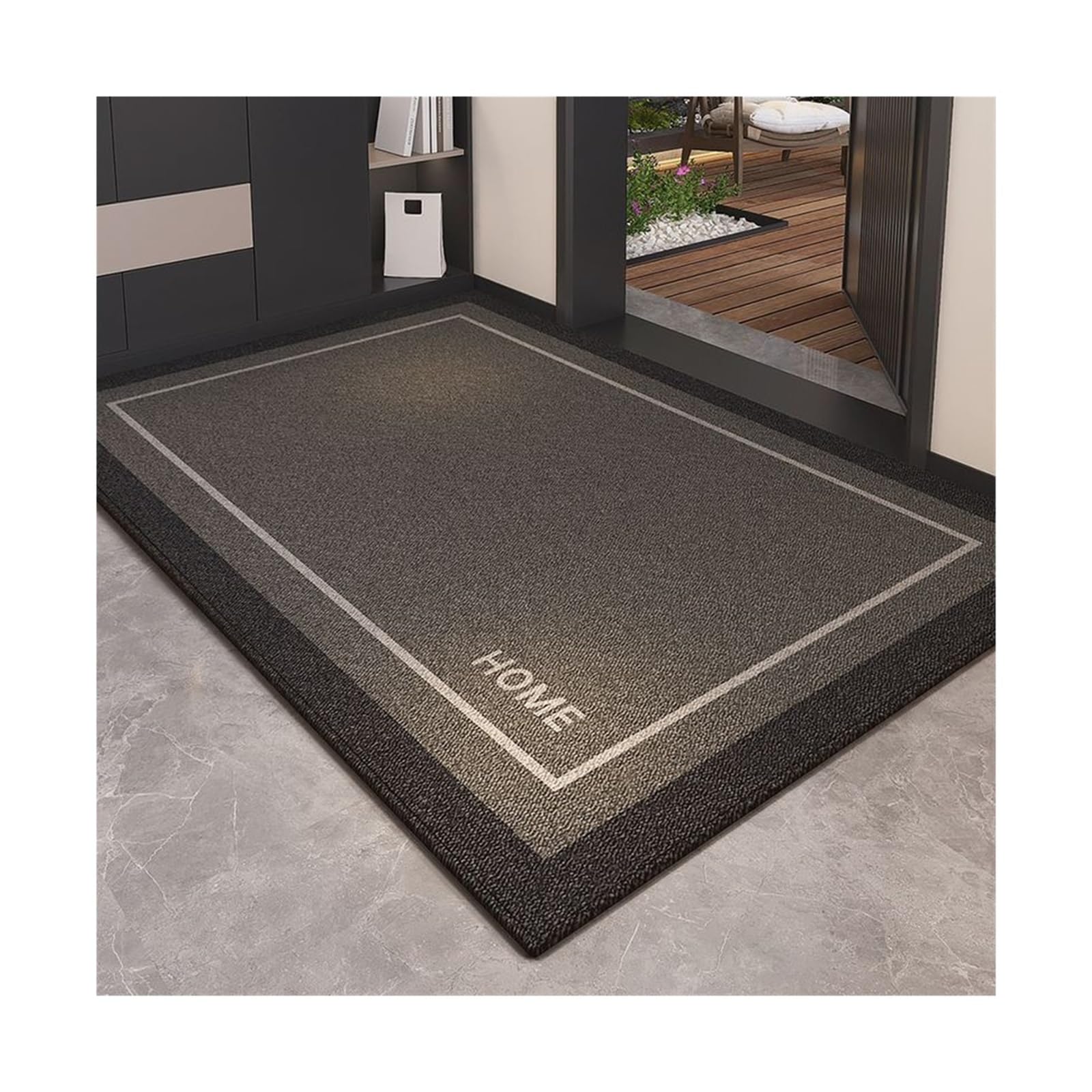 Tapis d'entrée intérieur antidérapant et résistant à la saleté QR-030