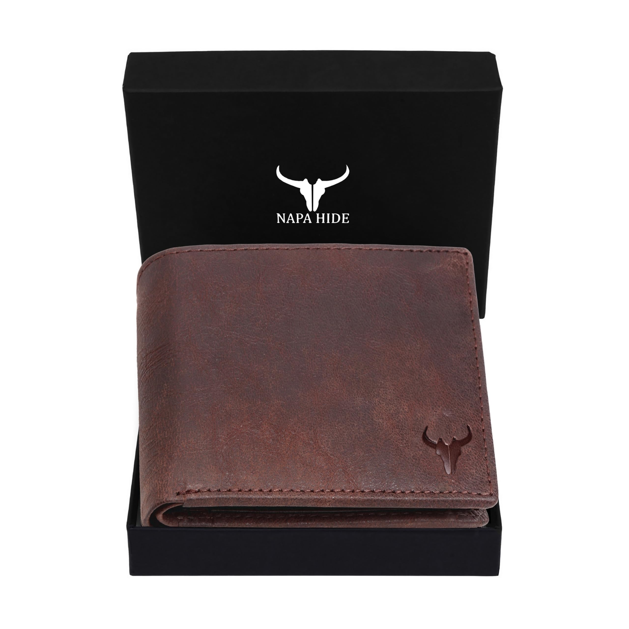 Leather Wallet for Men (Brown Crackle)