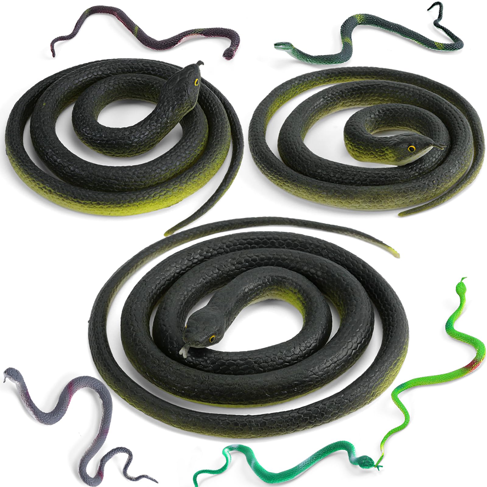 Buy Wirrabilla 8 in 1 Rubber Snakes Looks Supper Real, Realistic Snakes