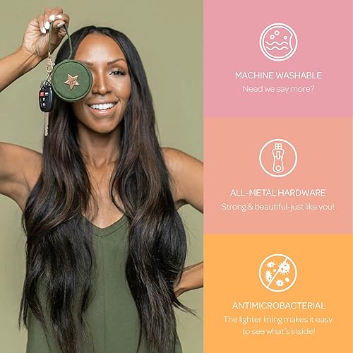 Miniatura 4 de JuJuBe  Soporte para chupete Paci Pod, clip Binky a bolsa de pañales o cochecito, dije de bolso, capacidad para 2 chupetes  Diamante punteado