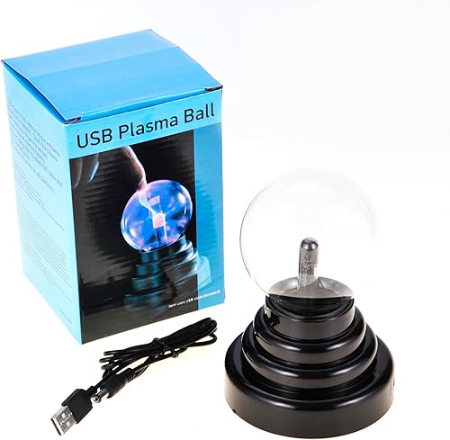 Miniatura 7 de PowerTRC Bola de plasma  3 pulgadas  Nebulosa, rayo trueno para fiestas, decoraciones, accesorios, niños, dormitorio, hogar y regalos alimentados