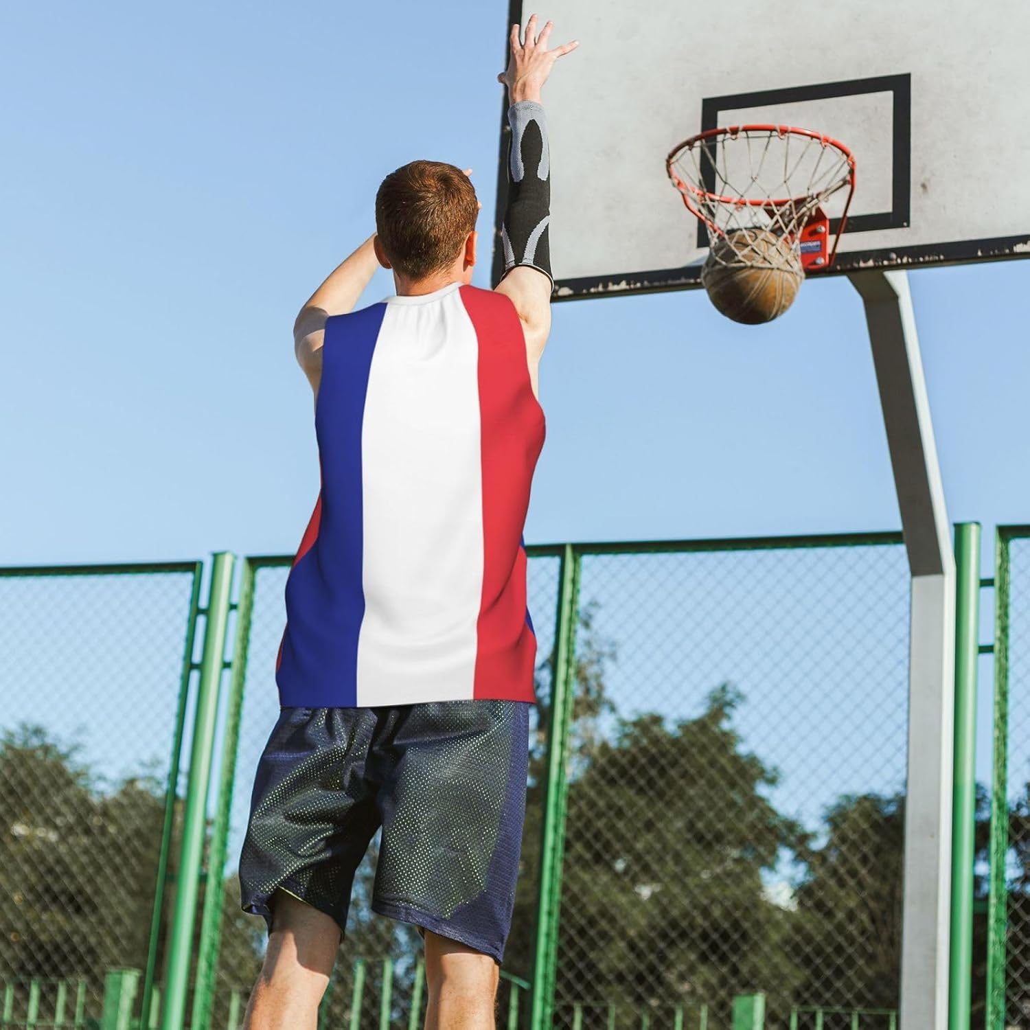 France Basketball Jersey – Men's Sleeveless 3D Sports Shirt