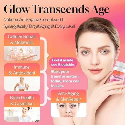 Miniatura 3 de L-ergotioneína con péptidos de colágeno, ácido hialurónico  2 veces antioxidante de glutatión  Suplemento de colágeno 11 en 1 para mujeres  Piel,