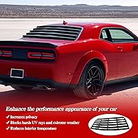 Vista 5 de Rejillas de ventana trasera para Challenger 2008 2009 2010 2011 2012 2013 2014 2015 2016 2017 2018 2019 2020 2021 2022 2023 2022 2020 2023 2022 2020