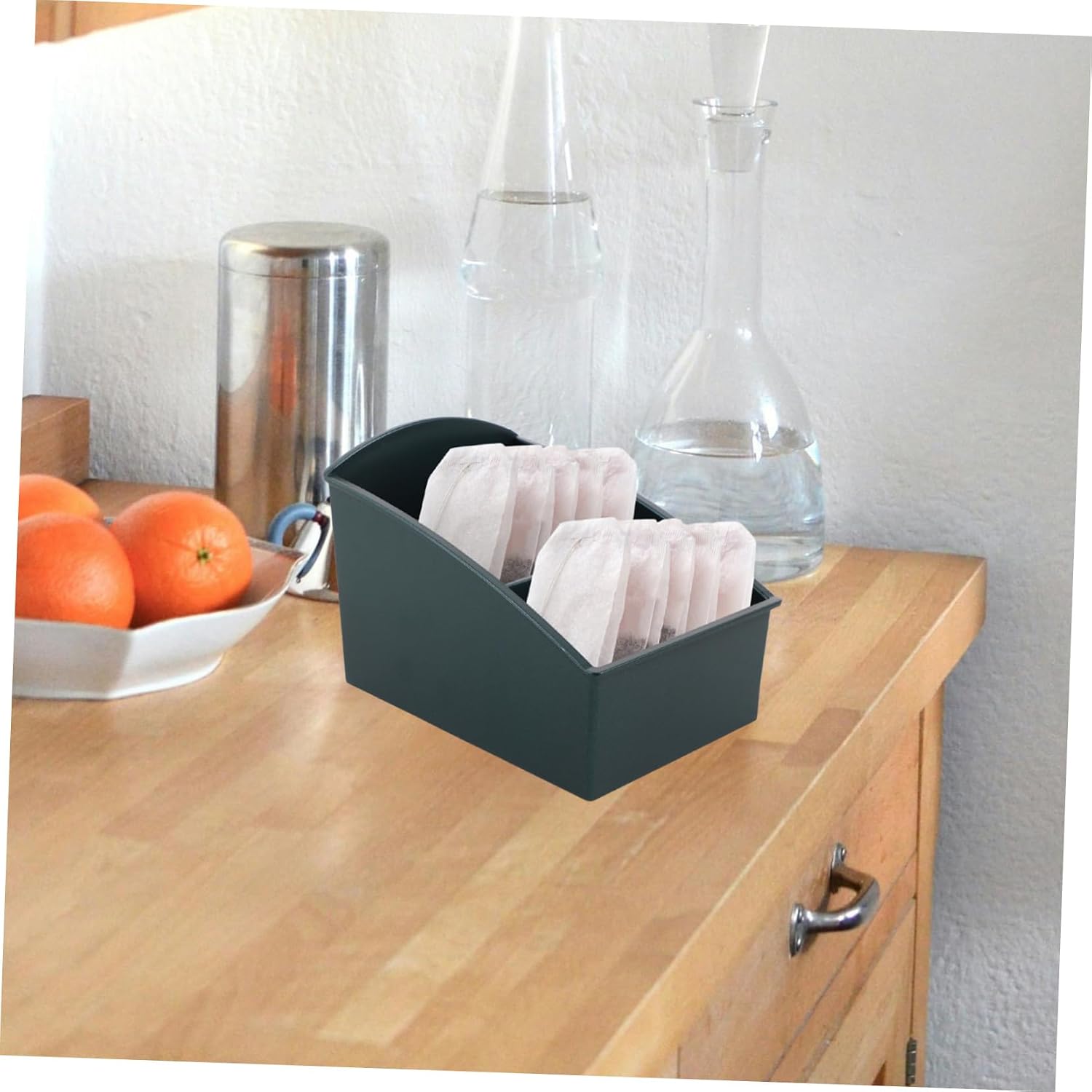 Sugar Packet Holder 3 Compartment Plastic for Coffee Condiment