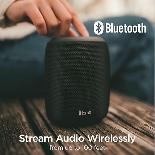 Miniatura 6 de iHome Altavoz Bluetooth impermeable con batería recargable de larga duración, altavoz portátil para uso en interiores y exteriores (iBT700)