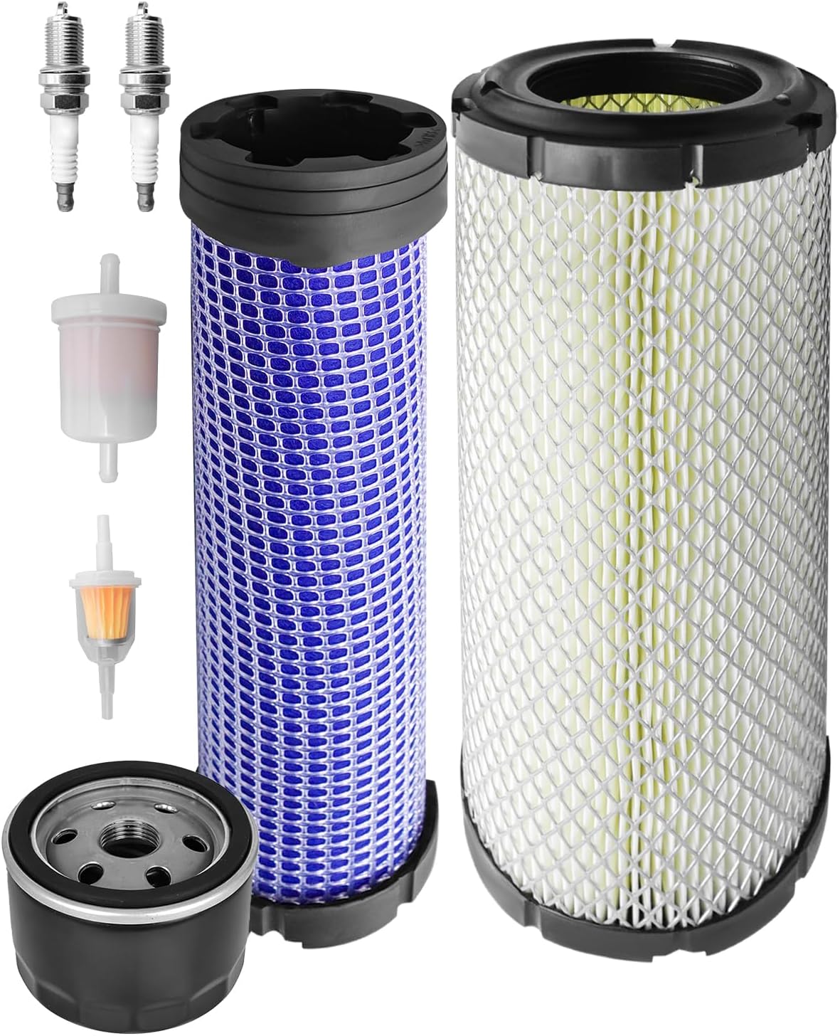 ULZOZN Filter Kit Fit for John Deere ZTrak Mower Z710A Z720A Z915B Z915E Z930M Replace M131802 M131803 AM125424 AM116304 XC92YC MIU11020
