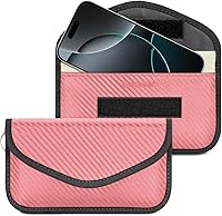 Vista 21 de TICONN Faraday - Bolsa para llavero, protector de jaula Faraday de 3.5 x 5.0 pulgadas, bloqueo de señal RFID para automóvil, bolsa antirrobo