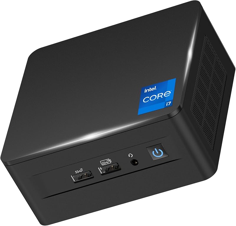 (ASUS NUC) Intel NUC 12 Pro Mini PC, Core i7-1260P (12 cores, 16 threads, up to 4.7GHz) Desktop PC Computer, NUC 12 i7 Barebone Mini Computer NUC Support 8K UHD/WiFi 6E/BT 5.3/Thunderbolt 4/no RAM&SSD