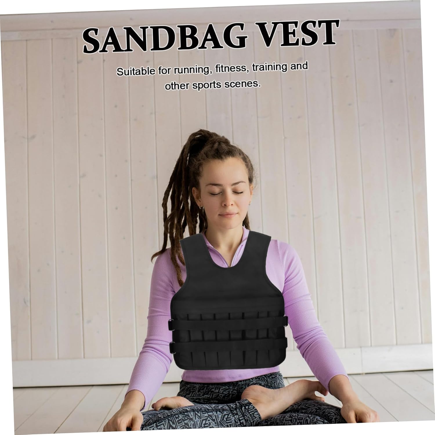 Adjustable Weight Vest Oxford Cloth Vest Bar for Men Women Strength Training