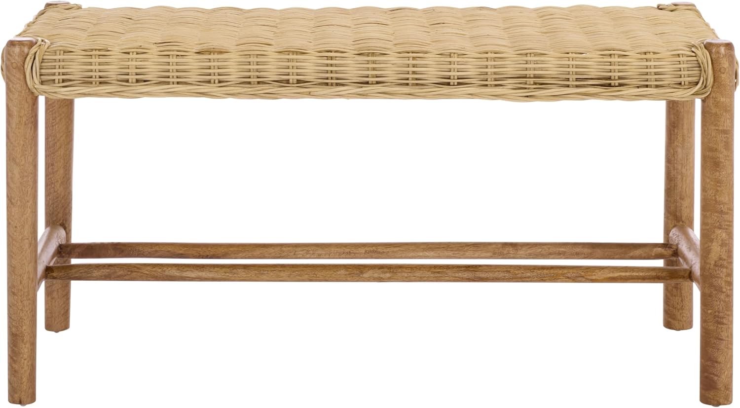 SAFAVIEH Enrique Wood Rattan Bench Review: Stylish Patio & Garden Entryway Seating