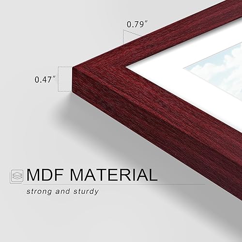 Miniatura 427 de Picrit - Juego de 12 portarretratos de 5 x 7 pulgadas para colgar en la pared o exhibir sobre una mesa, para fotos de 4 x 6 con paspartú o 5 x 7