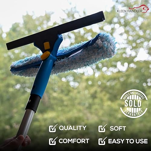 Miniatura 7 de Paquete a granel de 100 fundas de repuesto profesionales de microfibra de 14 pulgadas para lavado de ventanas, fundas de repuesto para herramienta