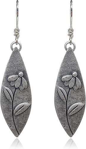 KaFu Aretes bohemios para mujeres y niñas, estilo vintage, hippie, gitano, étnicos, colgantes, hechos a mano, bohemios, girasol, flores, regalos de