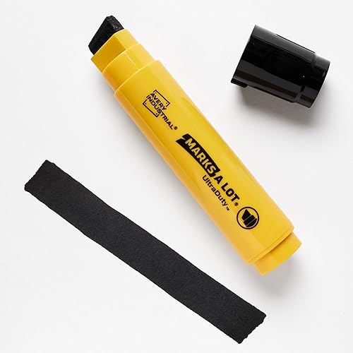 Miniatura 3 de AVERY Marks A Lot UltraDuty Marcadores permanentes, punta de cincel de 0.709 in de ancho, resistentes al agua, 1 marcador industrial negro (29865)
