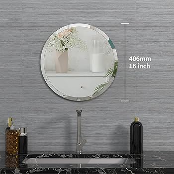 60cm  鏡 丸型 壁掛け 玄関鏡 浴室鏡 おしゃれ ミラー ウォールミラー Amazon.co.jp: 鏡 壁掛け鏡 丸鏡 60/80cmセンチメートル 円形