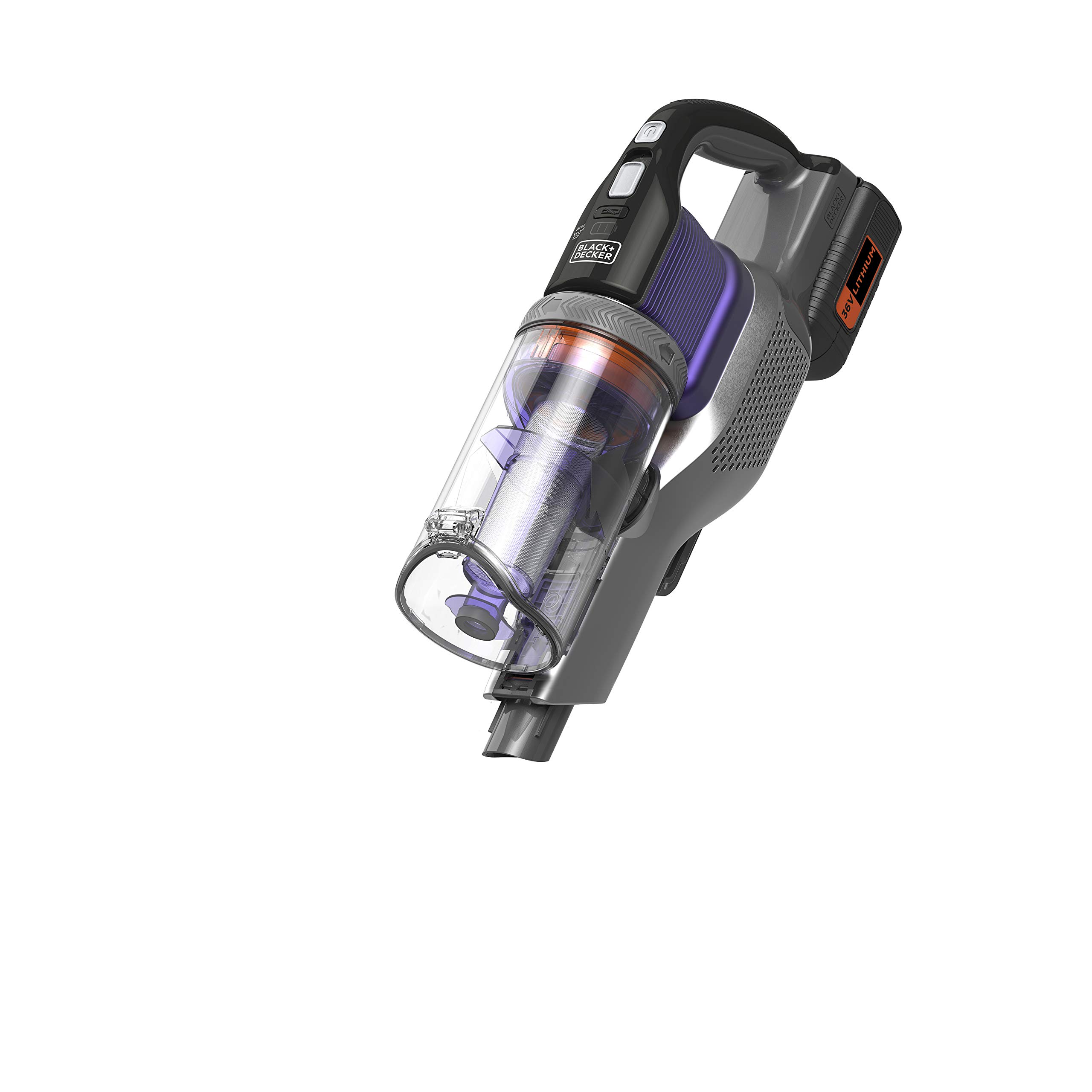 Black+Decker BHFEV362DP-QW Aspirador de Escoba 4en1 Power Series Extreme Especial para Mascotas con batería Externa 36V 2Ah.3 velocidades y 78min de autonomía.