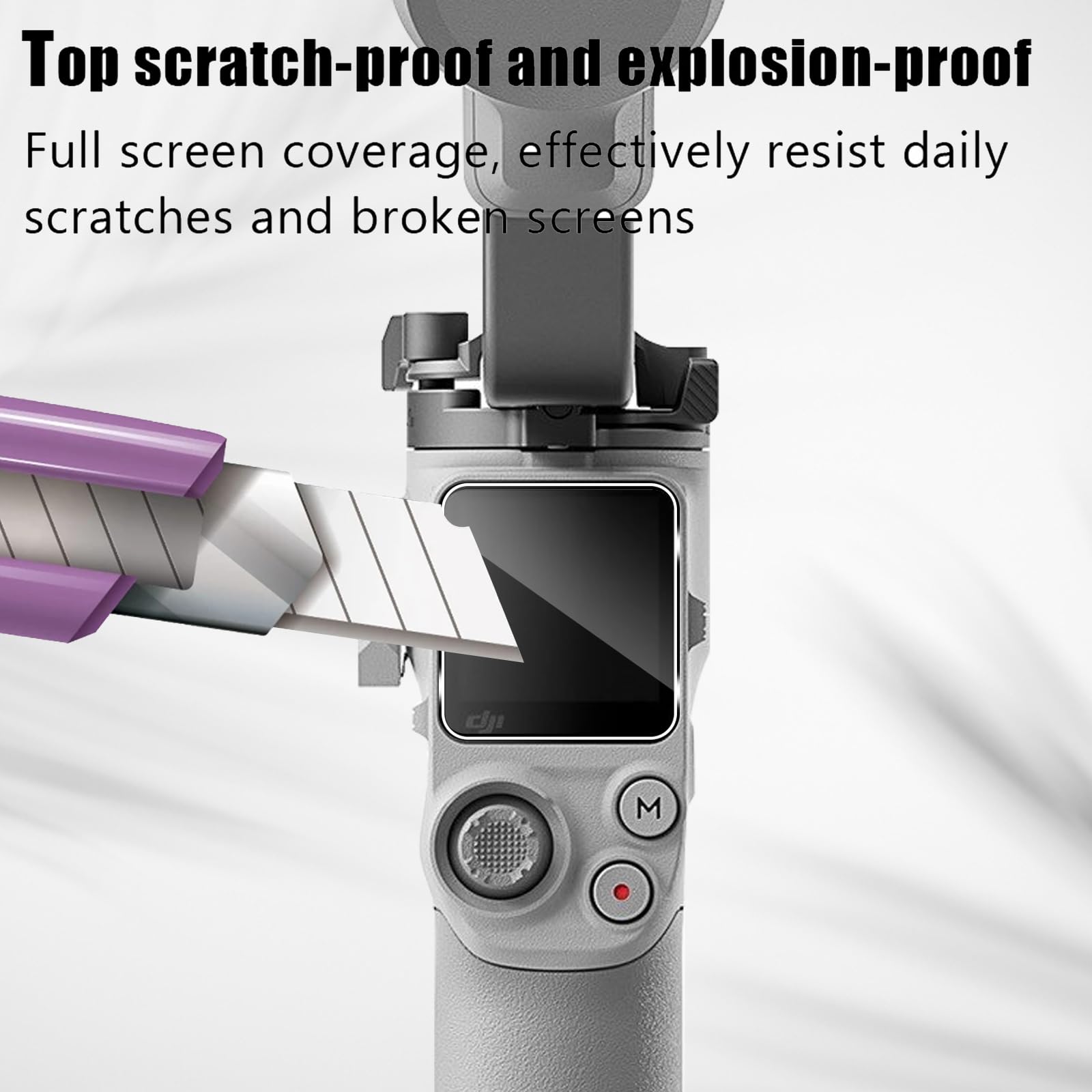 Holilo Para DJI RS 4 Mini Accesorios【3 Piezas】 Protector de Pantalla Cristal Templado, 9H Dureza HD Vidrio Templado Anti-Arañazos Sin Burbujas Glass Screen Protector