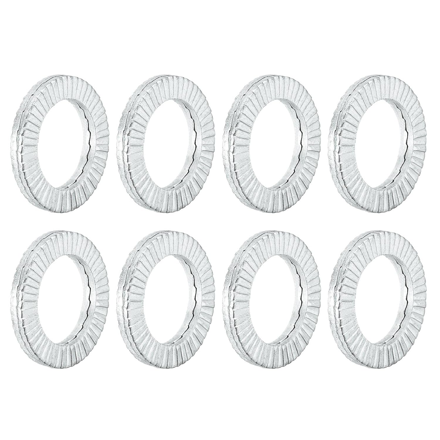 Uxcell Wedge Locking Washers for M16 Bolts, 20pcs Manganese Steel Vibration Resistant Safety Washers