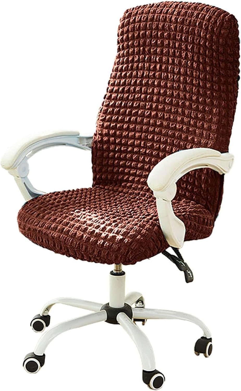 YOPOIY Office Desk Chair Covers Stretchable Seersucker