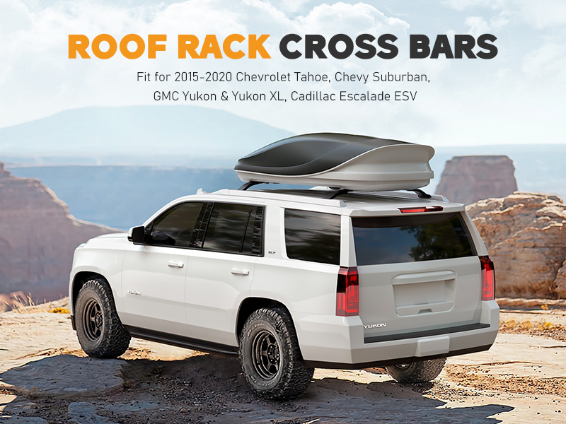 Cargo Box Gmc Yukon Cross Bars Rooftop Cargo Carrier 220lb - Main Image
