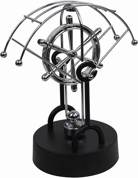 Amazon Bojin ニュートンバランス ボール 7枚ボール インテリア 科学 おもちゃ 永久運動 永久機関 振り子 おもちゃ プラネタリウム おもちゃ 動く おもちゃ 衝撃玉 デスク玩具 台ない 宇宙 天文 プラネタリウム おもちゃ